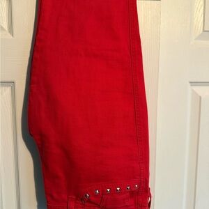 Levi's Women's Vibrant Red Skinny Jeans